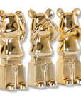 Dekoration Golden Bears (set om 3)