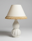 Lampfot Gusso Metall Vit H34 cm
