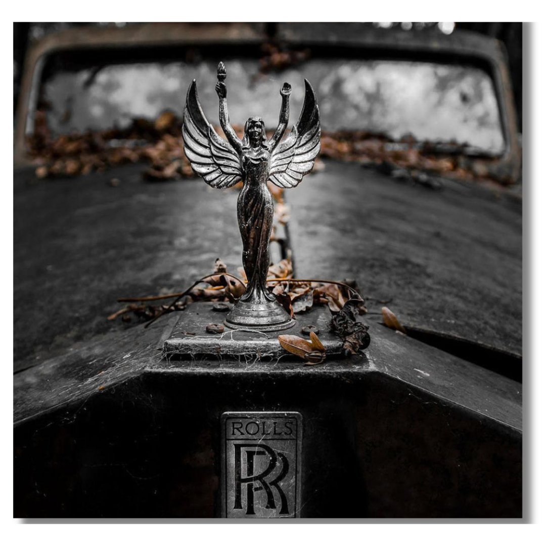 Tavla Aluminium art Rolls Royce