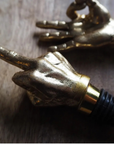 Dekorativ flaskkork - Finger guld