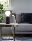 Bordslampa MARBLE svart silkesmatt