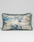 Kuddfodral Ocean Print Denim med frans
