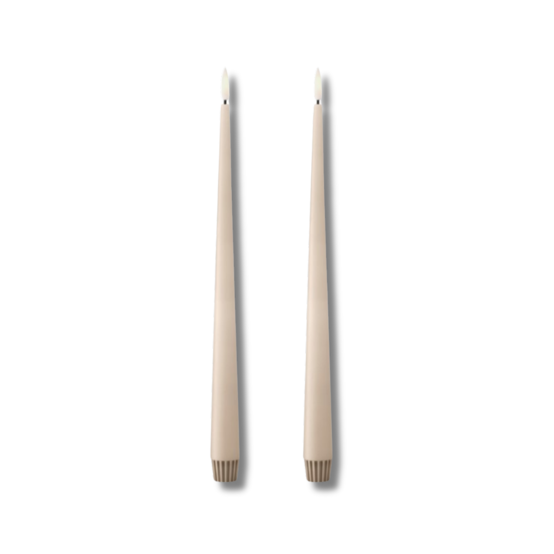 ESTER & ERIK LED ljus 2 pack ICE LATTE 30CM