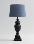 Lampskärm Alice oval Sambu blå D35 cm