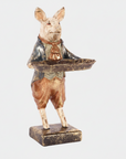 Gris med fat Resin - 28 cm
