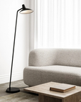 Golvlampa Darci svart H143 cm