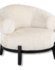 Loungefåtölj Milano vit chenille