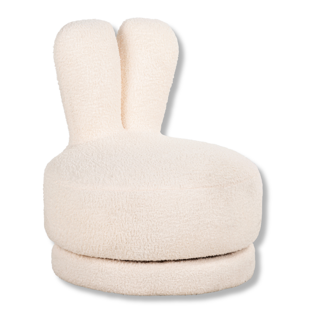 Barnfåtölj Teddy vit