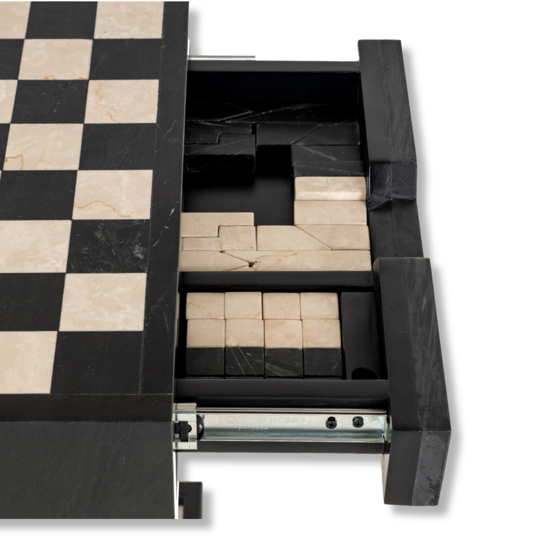 Sidobord Chess svart