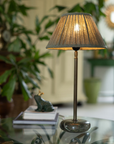 Lampfot Eris Marmor Antikmässing H42 cm