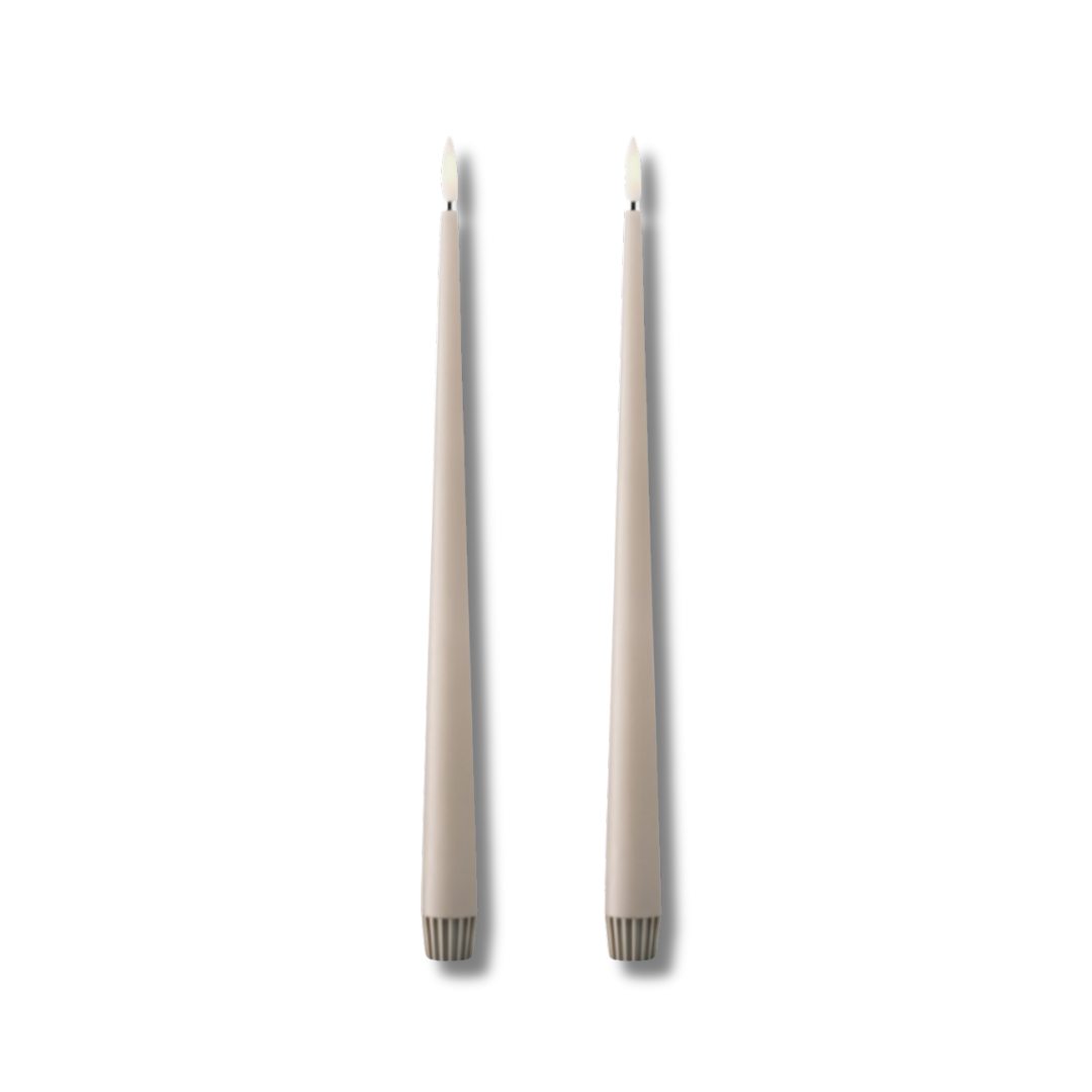 ESTER & ERIK LED ljus 2 pack LINEN GREY 30cm