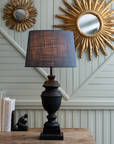 Lampskärm Alice oval Sambu blå D35 cm