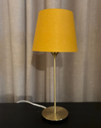 Lampfot Line Guld med Skärm Basic Straight Mustard H45 cm