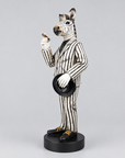 Dekorativ Zebra med Cigarr H39 cm