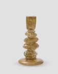 Ljusstake Eira i beige glas Medium