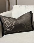 Kuddfodral Anna Mörkbrun Jacquard