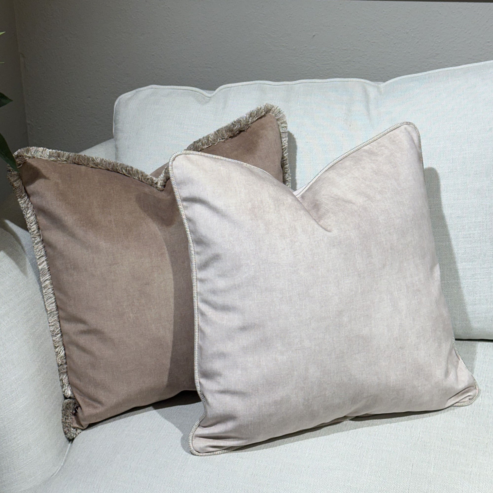 Kuddfodral Sammet med Keder - Martello Parchment