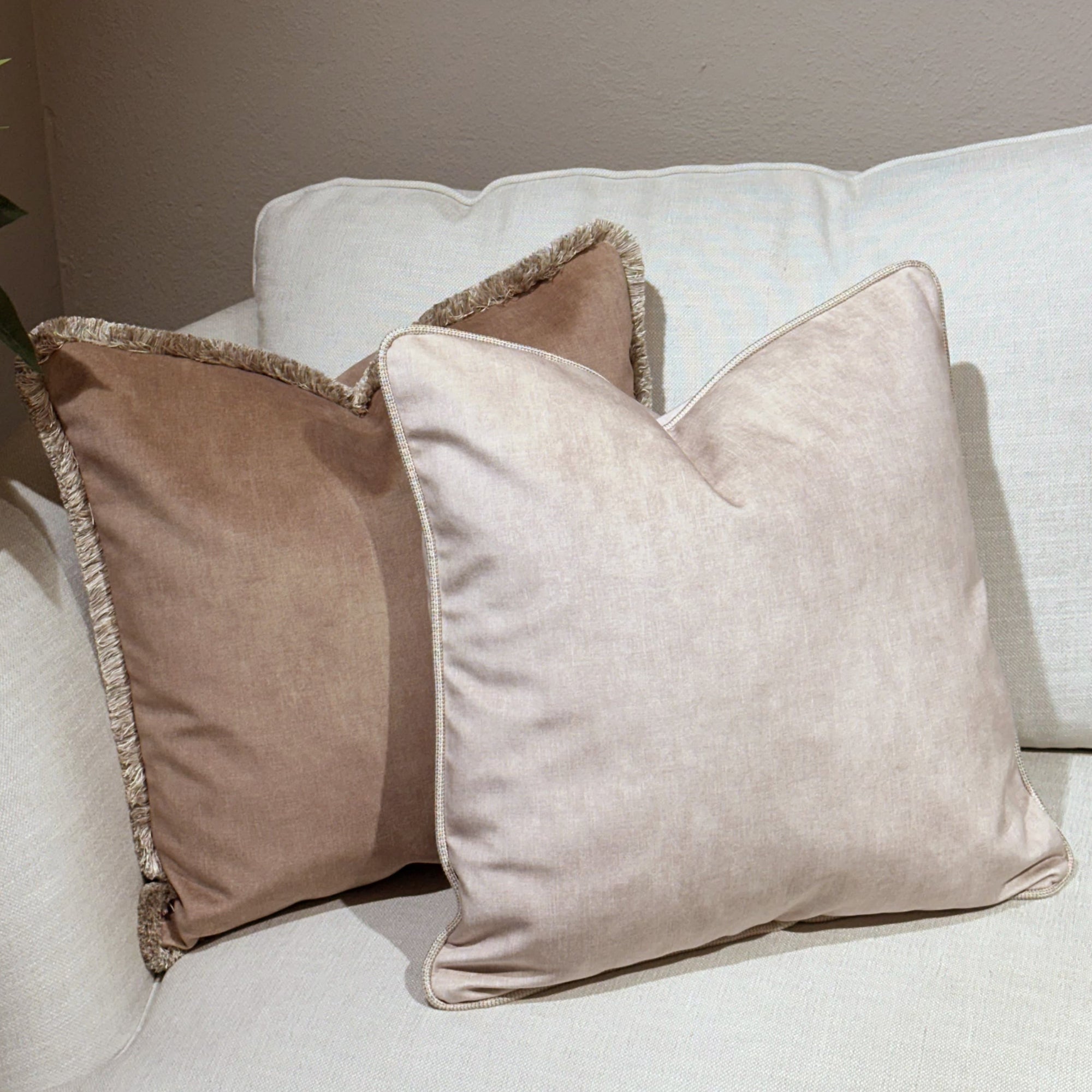 Kuddfodral Sammet med Keder - Martello Parchment
