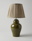 Lampfot Ming Olivgrön H35 cm