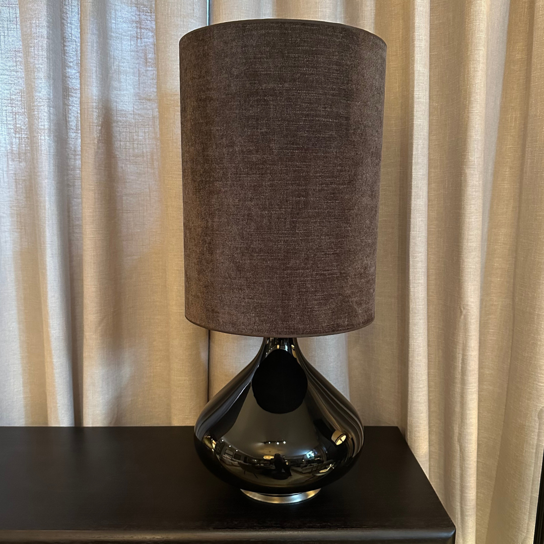 Lampa Flavia Large Svart Budapest Marron Choco