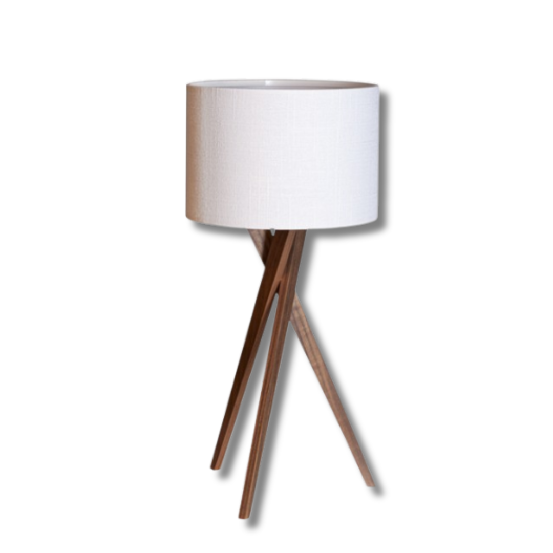 Vega bordslampa valnöt/vit