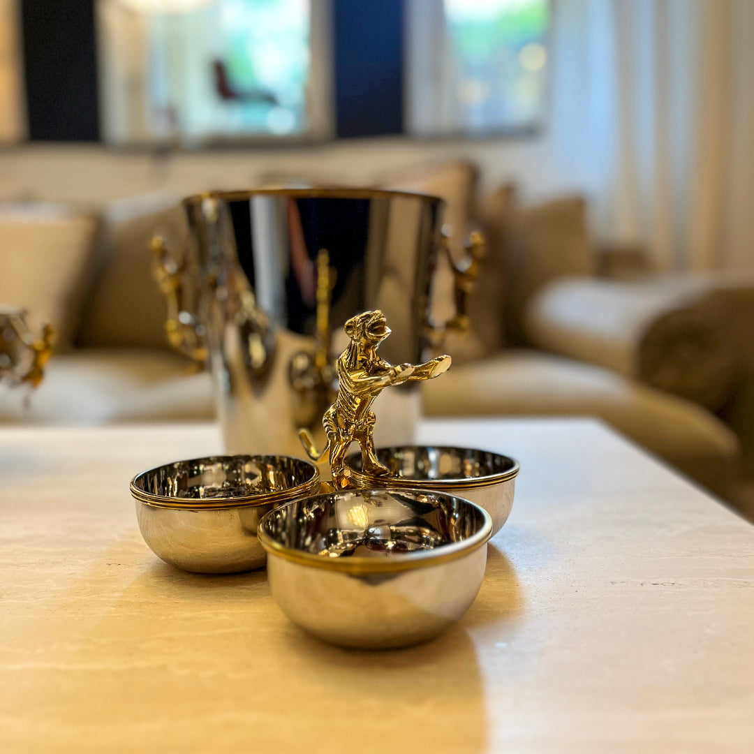 Jordnötsskål med 3 skålar
