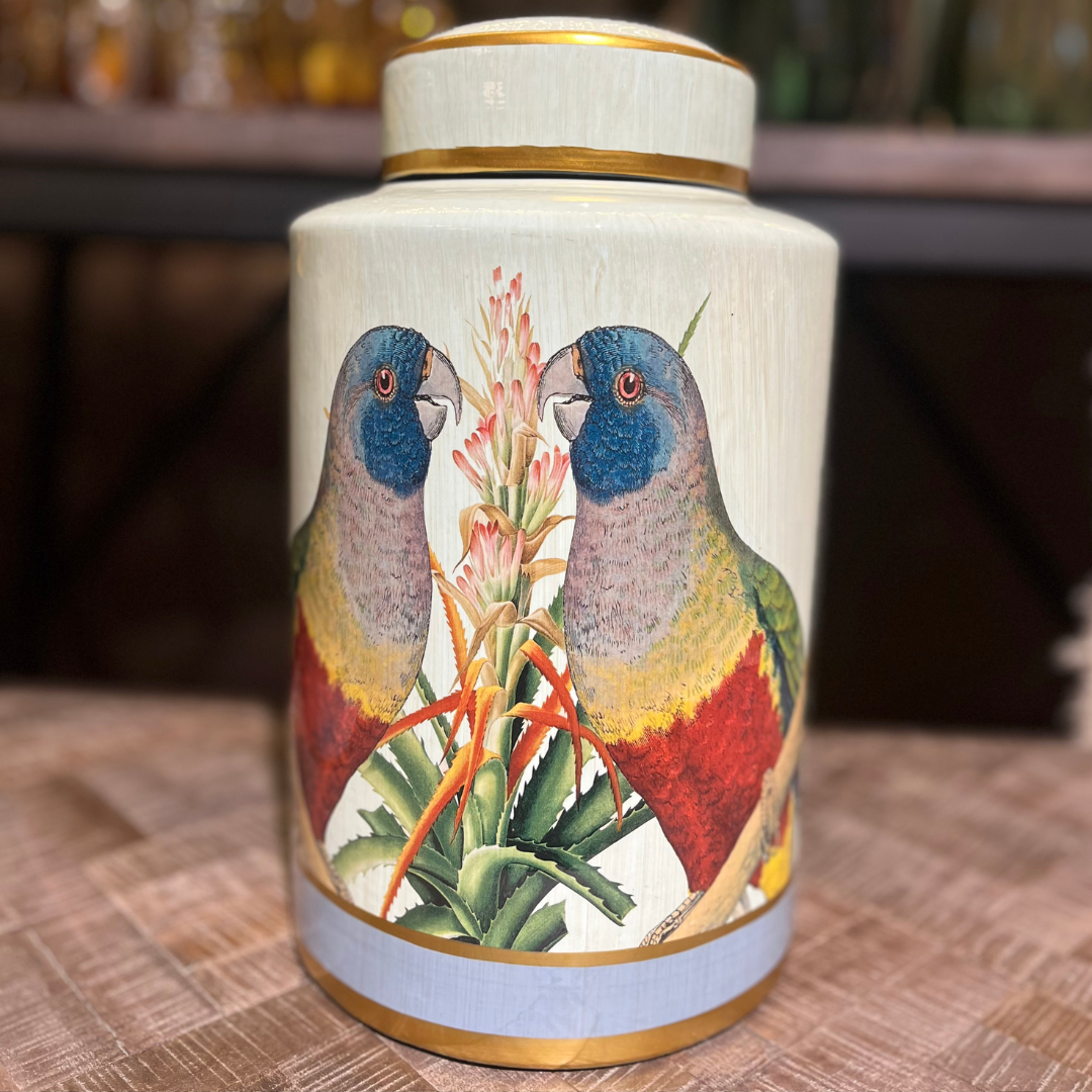 Lockurna i Keramik Macaw