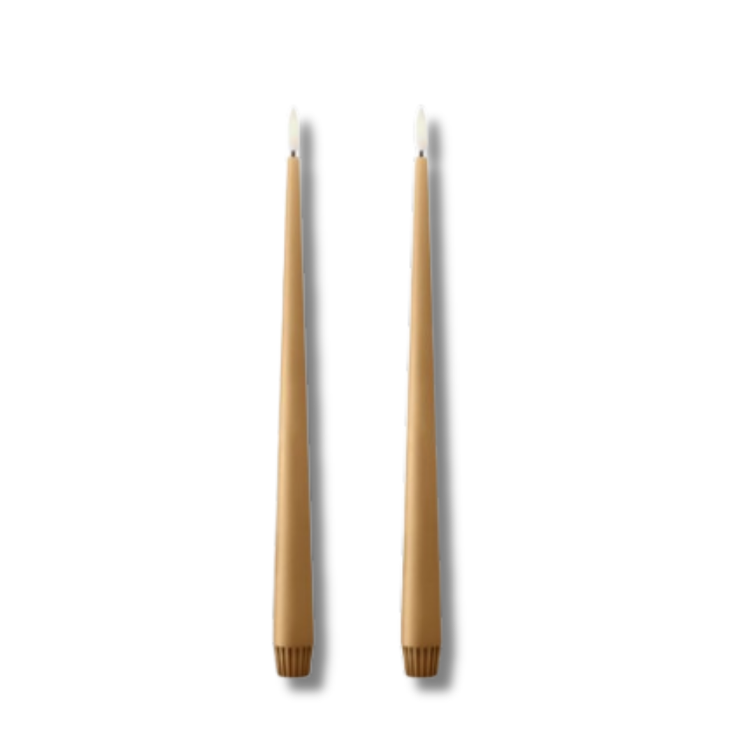 ESTER & ERIK LED ljus 2 pack ALMOND BUTTER 30CM
