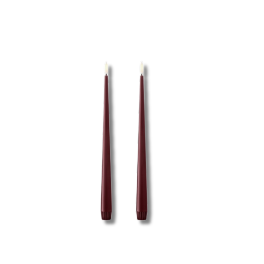 ESTER & ERIK LED ljus 2 pack DEEP WINE 30 CM