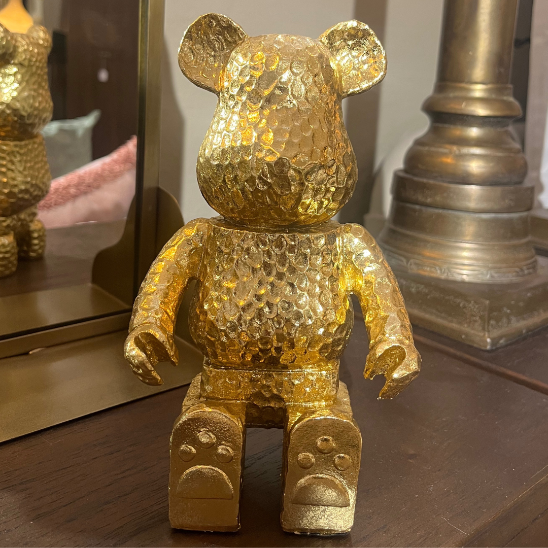 Dekoration Björne Bear sittande guld