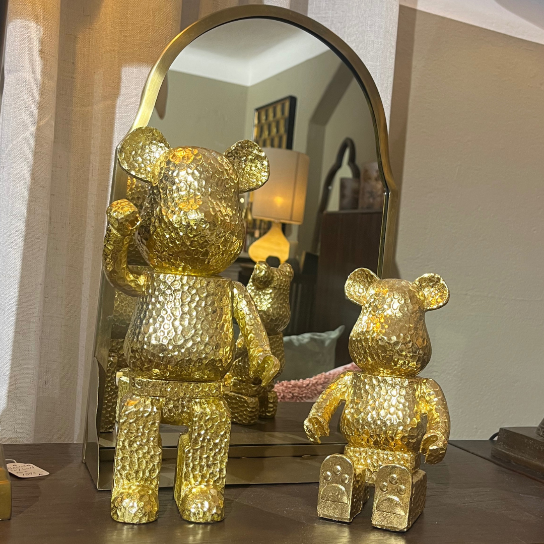 Dekoration Björne Bear sittande guld