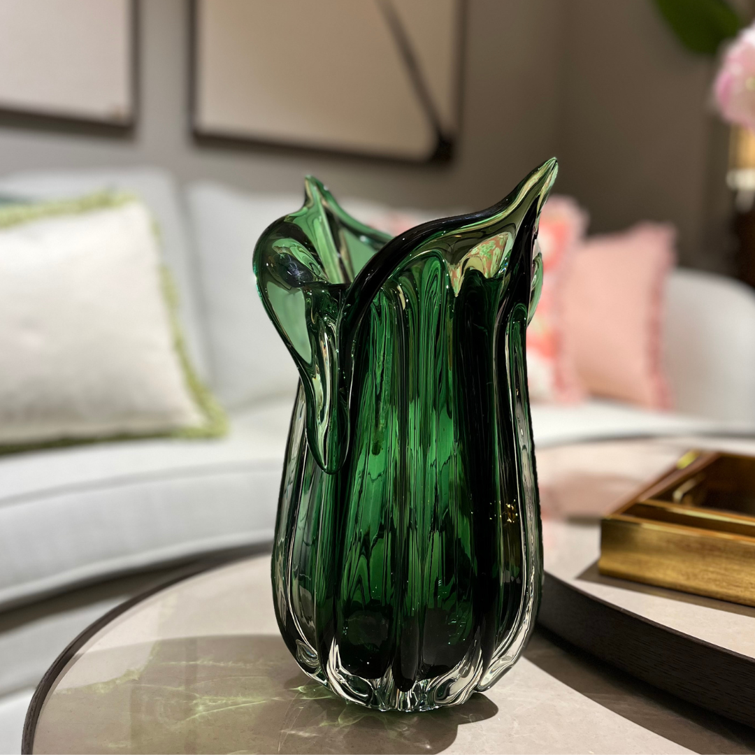 Grön glasvas Izmir