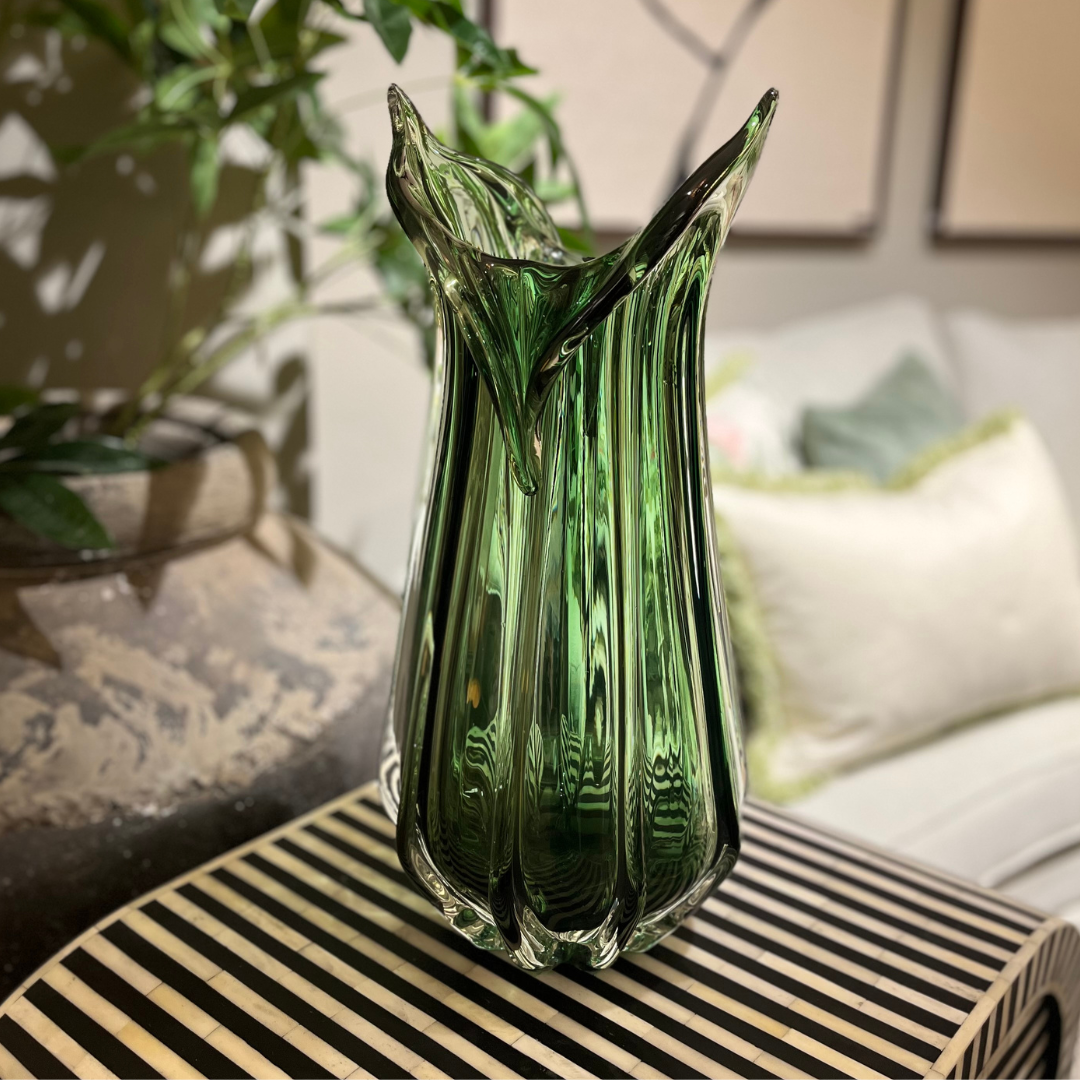 Grön glasvas Izmir