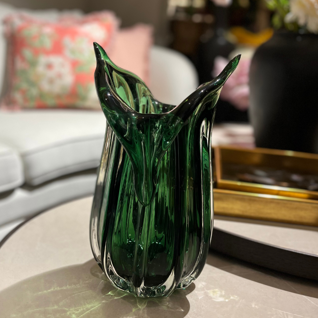 Grön glasvas Izmir