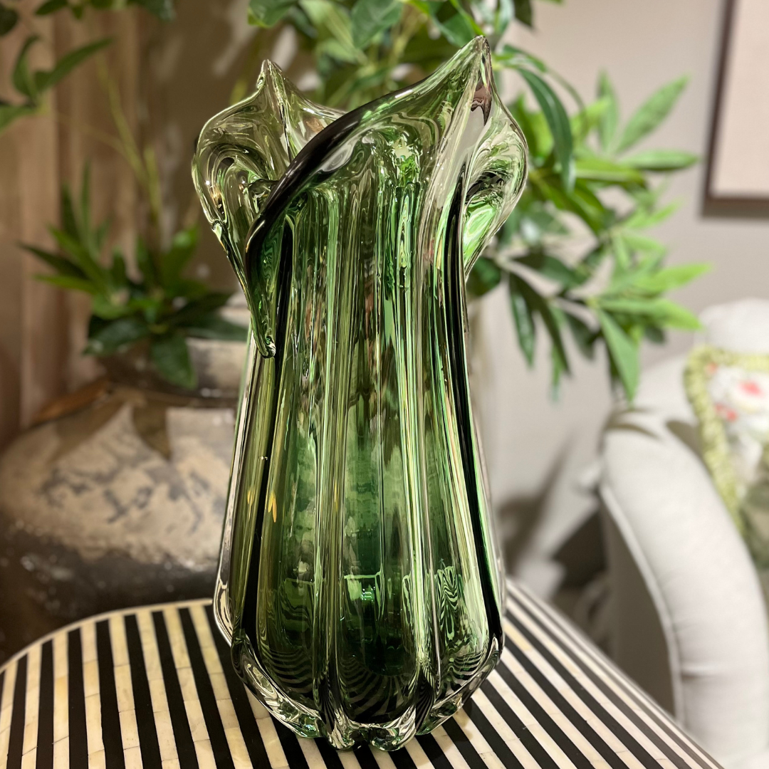 Grön glasvas Izmir