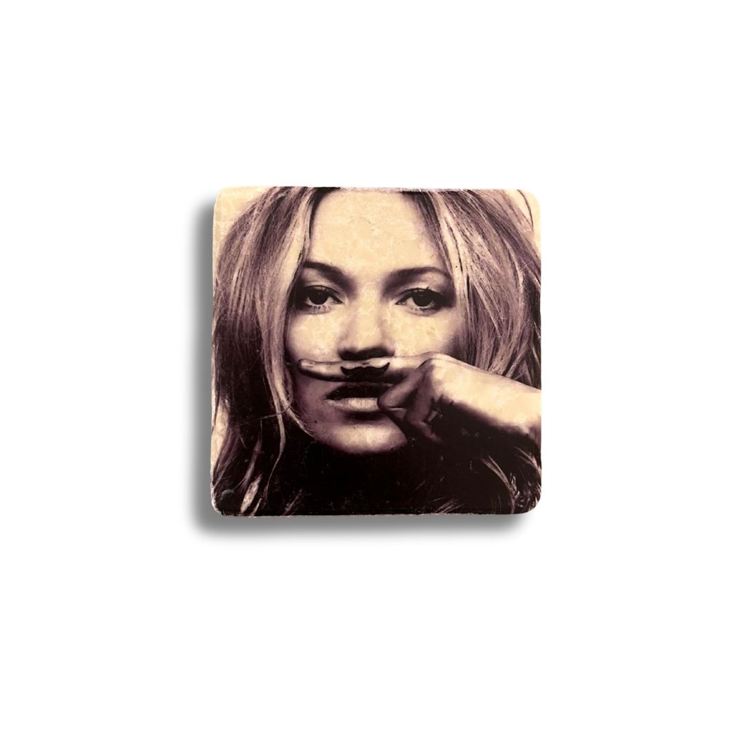 Glasunderlägg Kate Moss