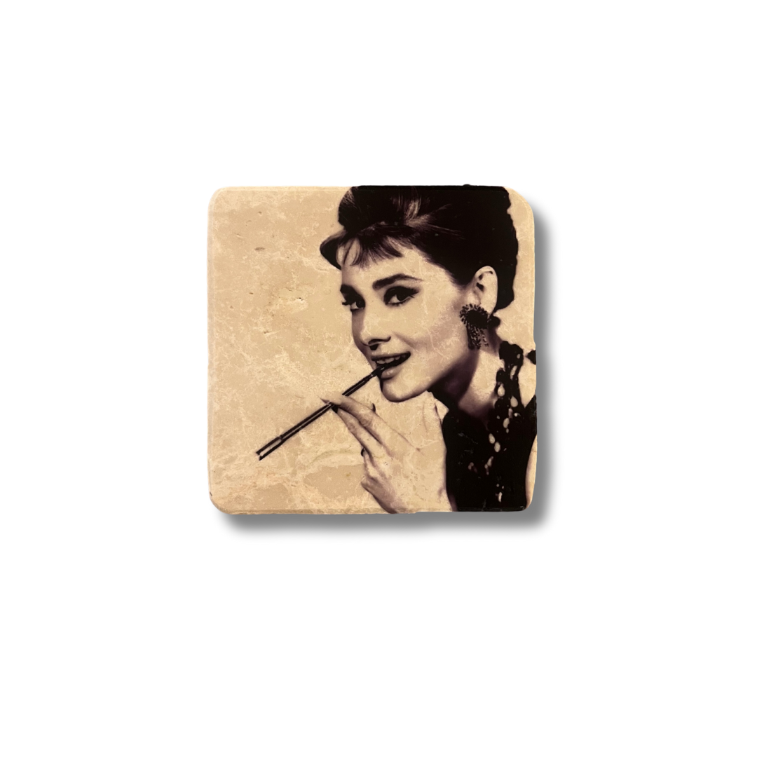 Glasunderlägg Audrey Hepburn