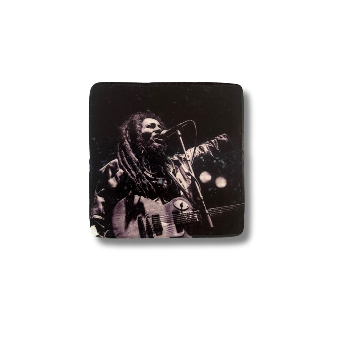 Glasunderlägg Bob Marley