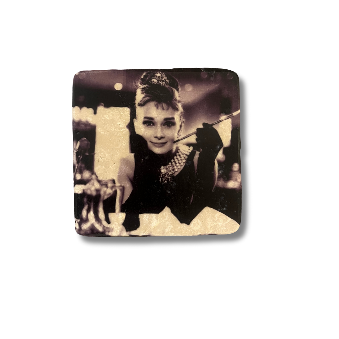 Glasunderlägg Audrey Hepburn