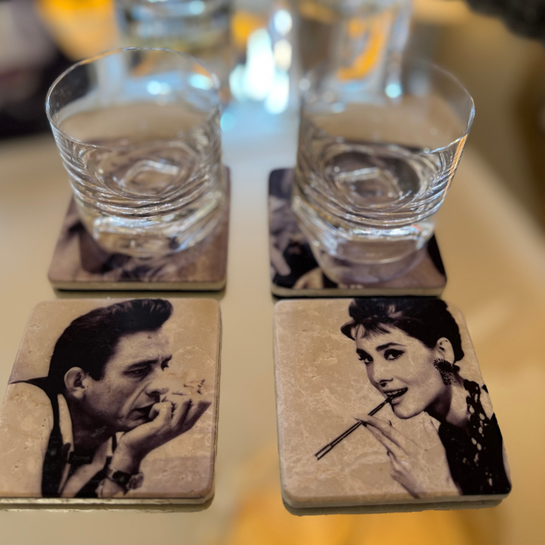 Glasunderlägg Audrey Hepburn