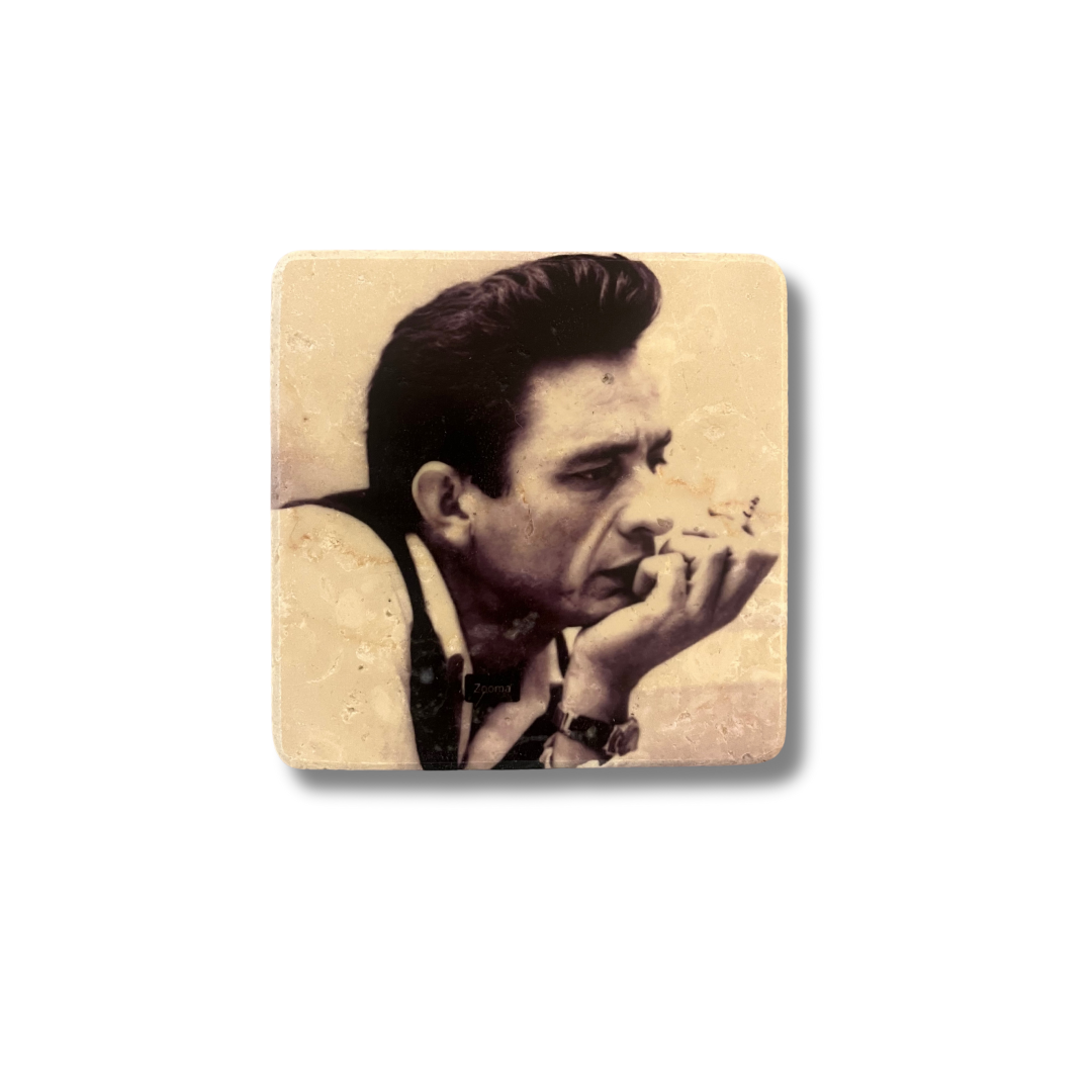 Glasunderlägg Johnny Cash