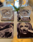 Glasunderlägg Kate Moss