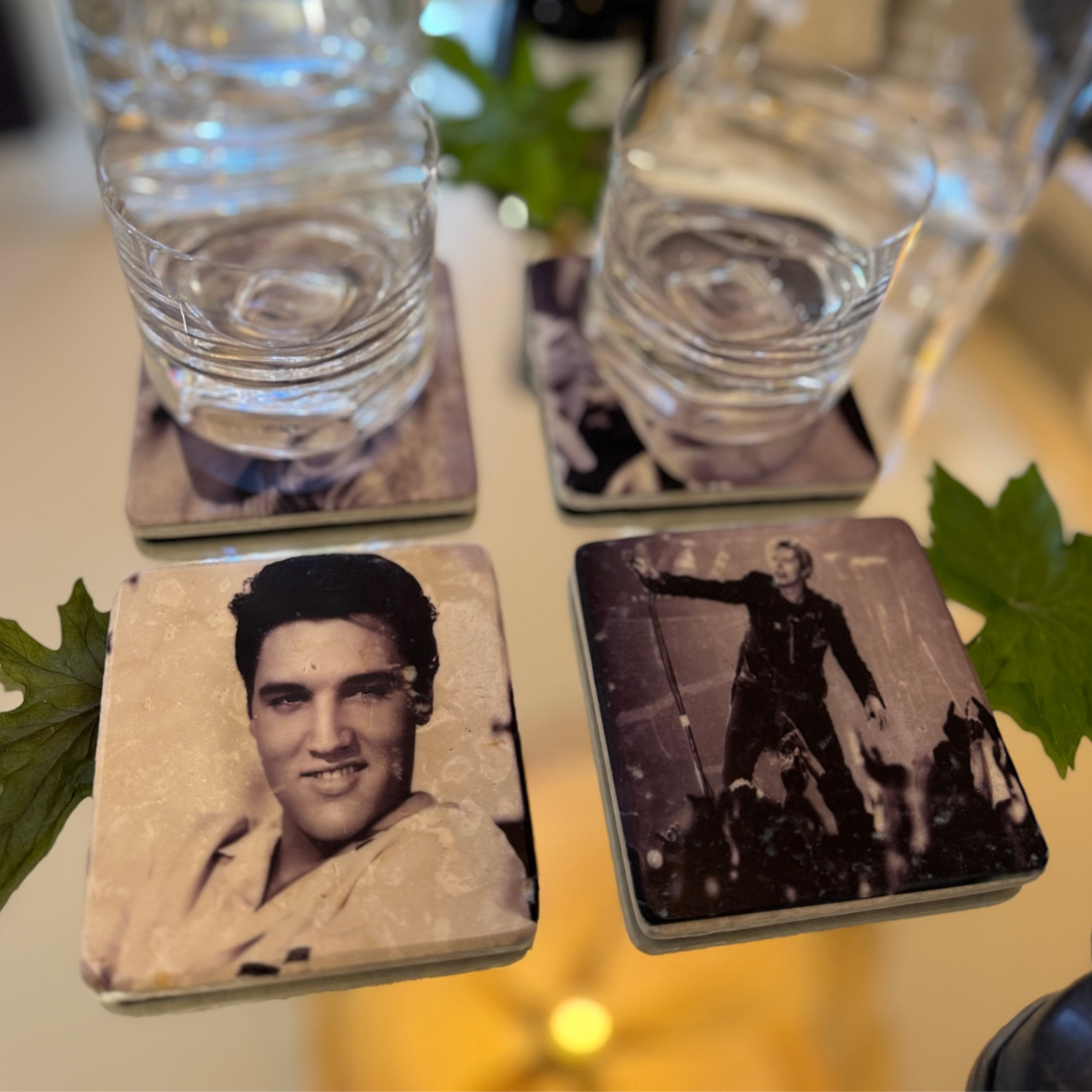 Glasunderlägg Elvis
