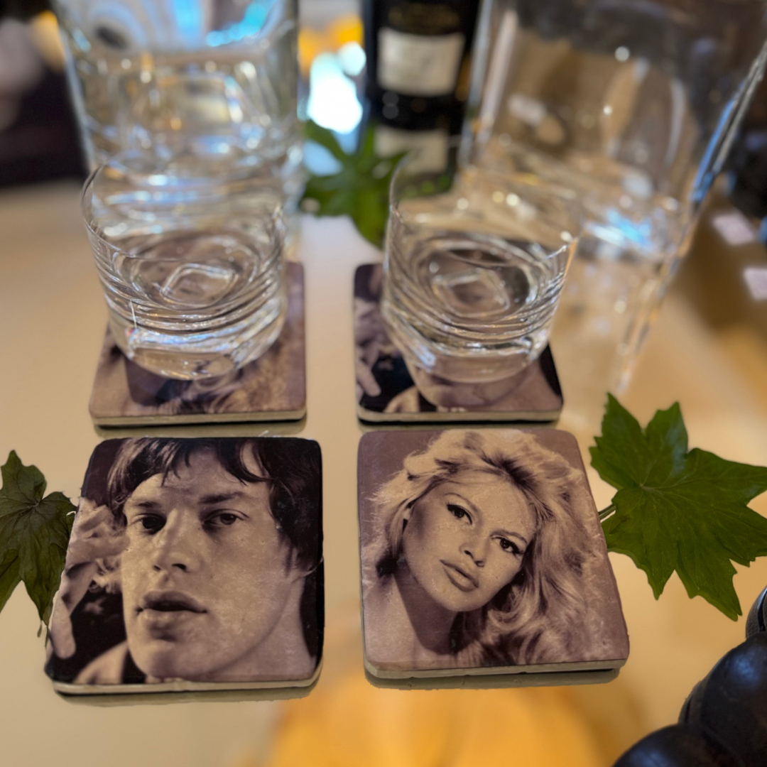 Glasunderlägg Brigitte Bardot