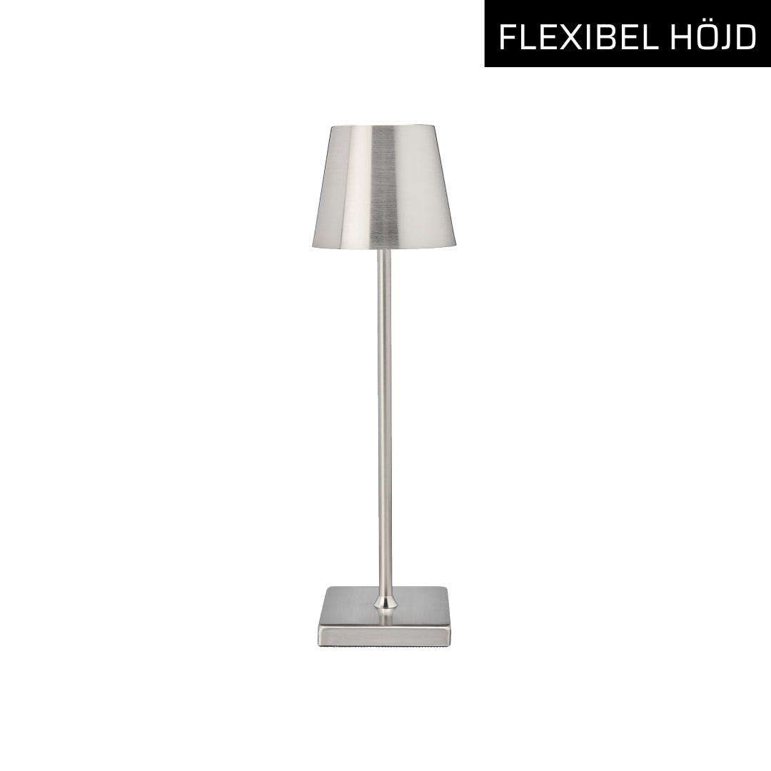 Trådlös bordslampa - Hans Silver