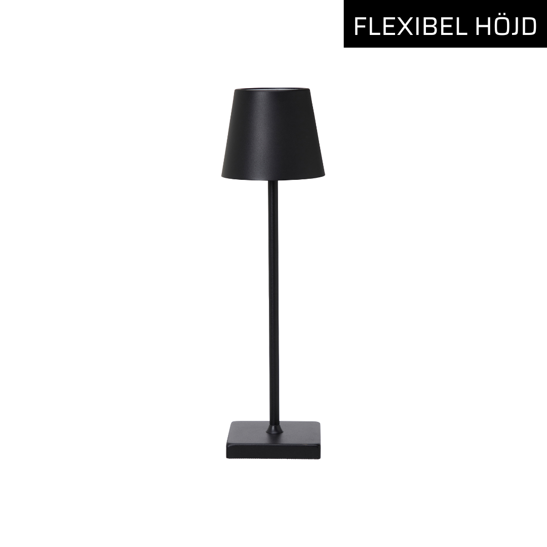 Trådlös bordslampa - Hans Svart
