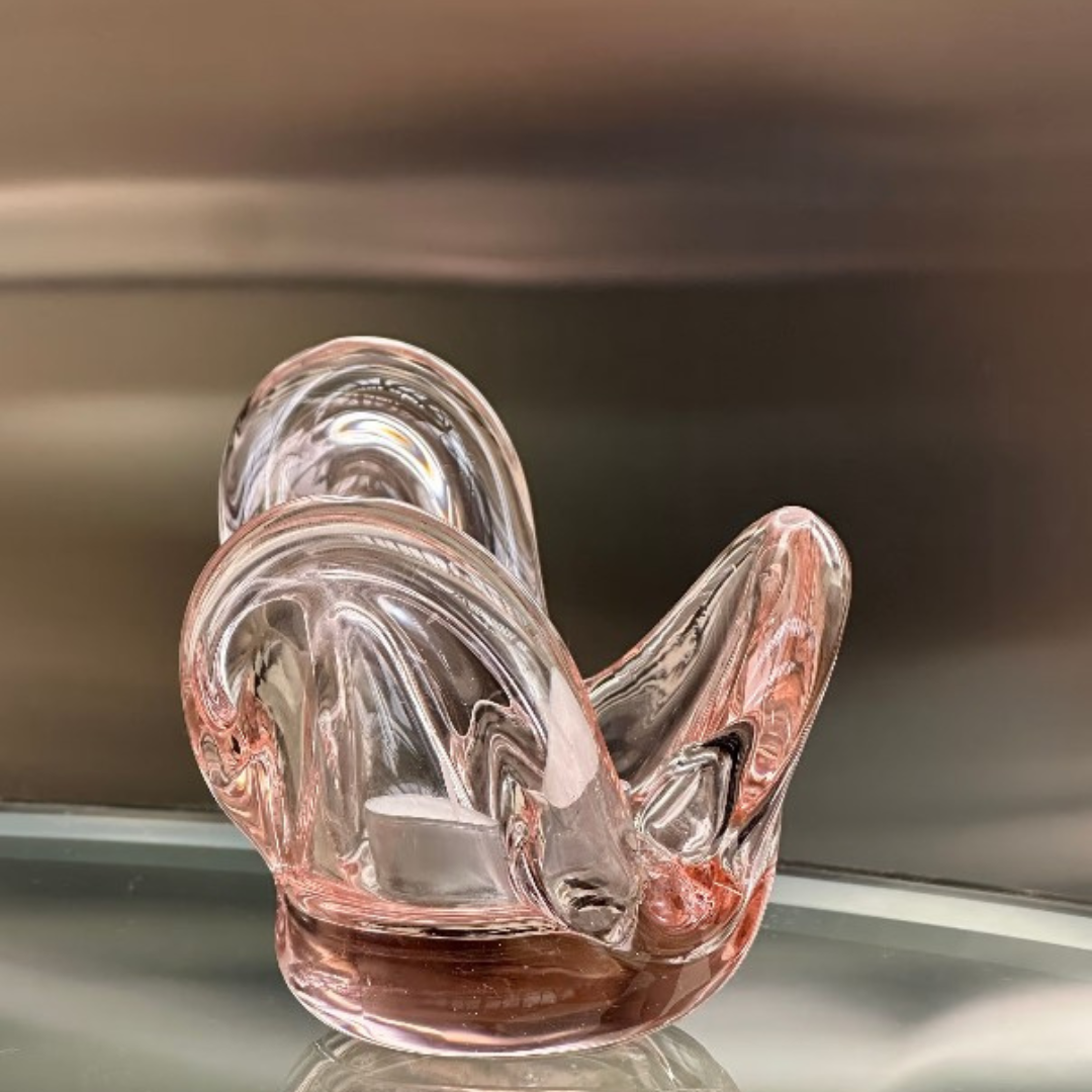 Ljuslykta Lea Clear Pink