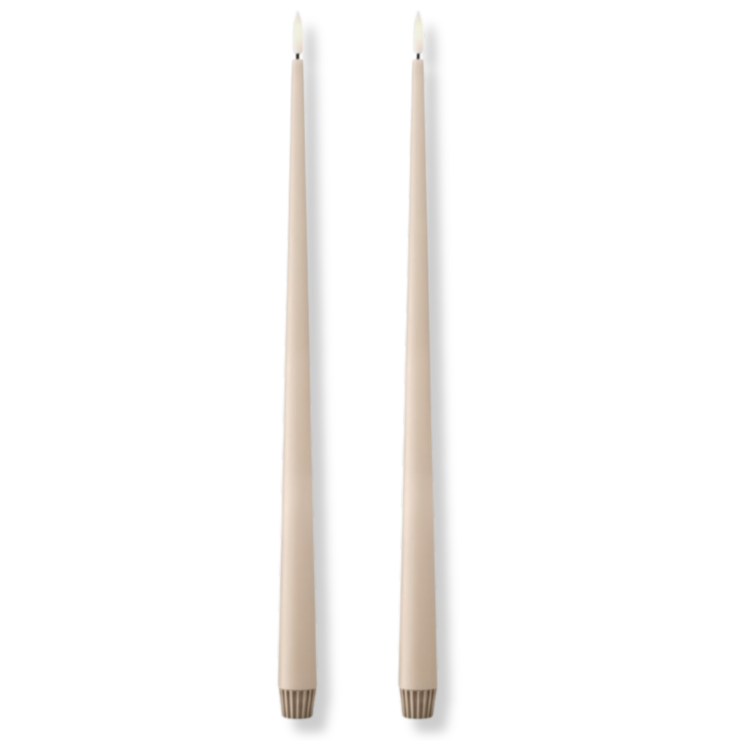 ESTER & ERIK LED ljus 2 pack ICE LATTE 40CM