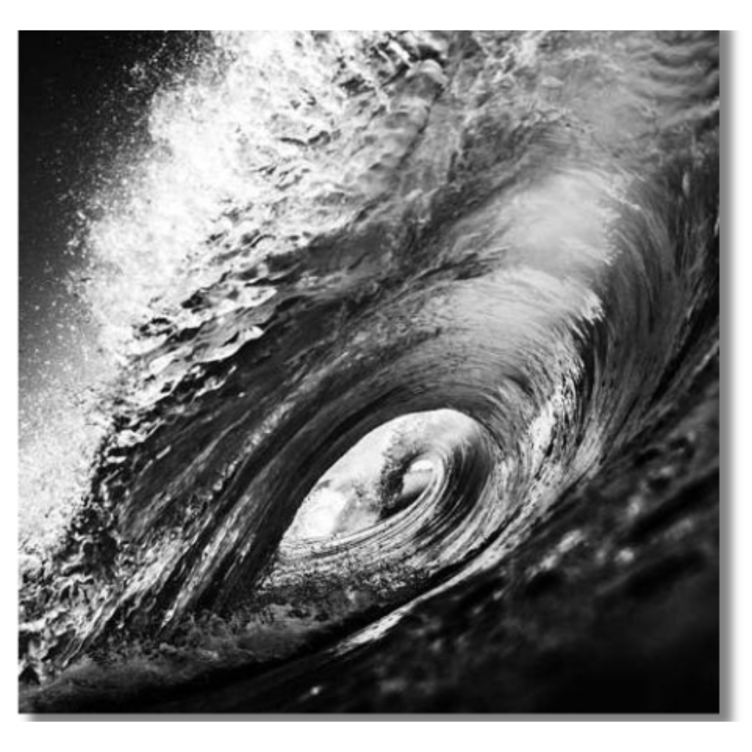 Tavla Aluminium art Wave
