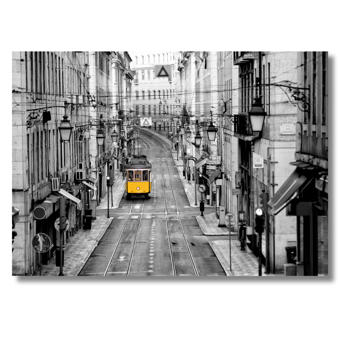 Tavla Aluminium art Tram